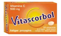 Vitascorbol Sans Sucre Tamponne 500 Mg, Comprimé à Croquer édulcoré Au Sorbitol Et à L'aspartam à VIC-FEZENSAC