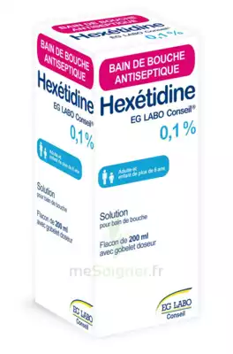 Hexetidine Eg Labo Conseil 0,1 %, Solution Pour Bain De Bouche 200ml à VIC-FEZENSAC