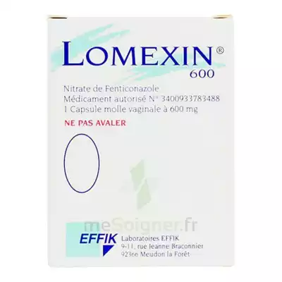 Lomexin 600 Mg Caps Molle Vaginale Plq/1 à VIC-FEZENSAC