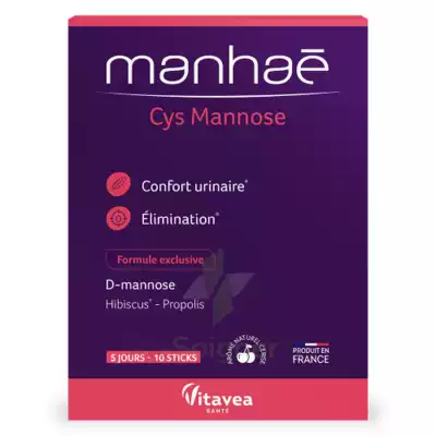 Nutrisanté Manhae Cys Mannose Poudre 10 Sticks à VIC-FEZENSAC